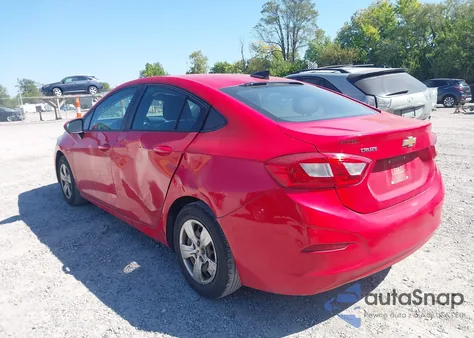 2017 Chevrolet Cruze Ls Auto из США, поврежденный, VIN 1G1BC5SMXH7212543